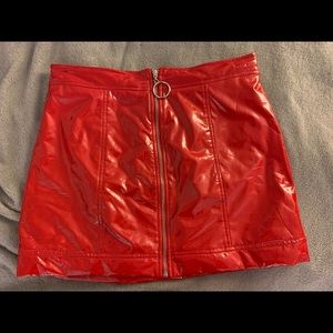 Latex Mini Skirt